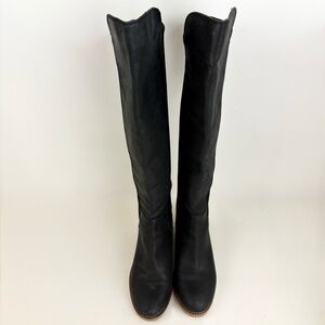 Lucky Brand Tilaree Black Leather Boots Women’s Size 6.5